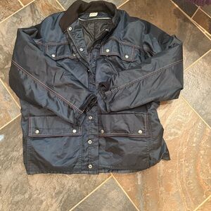 Vintage Hondaline Navy Blue Jacket with Red Stitching